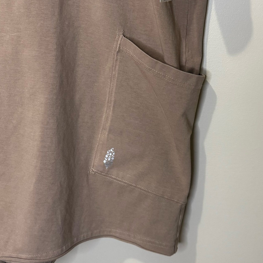 NWT Free People Movement Hot Shot Tee Romper | Small | Mocha Latte - Picture 6 of 11